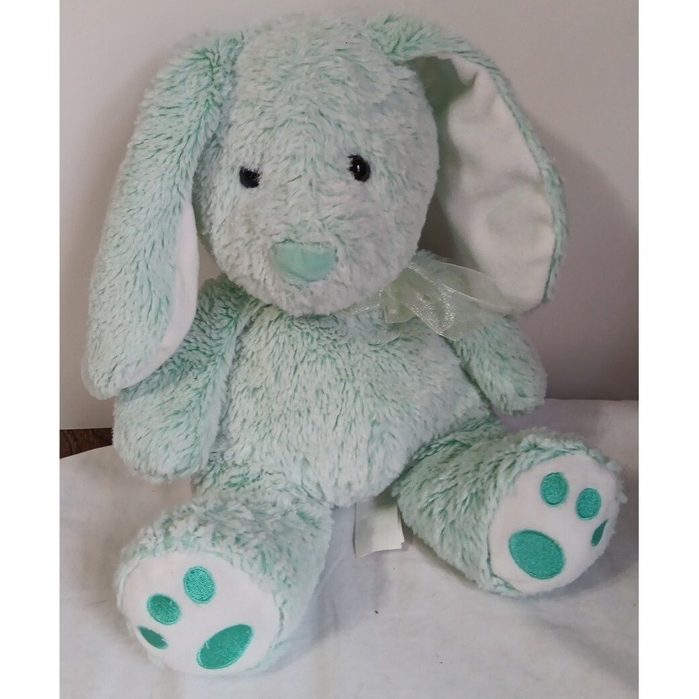 Hug Fun Bunny Rabbit Plush 11" Mint Green Stuffed Animal Easter Basket Gift